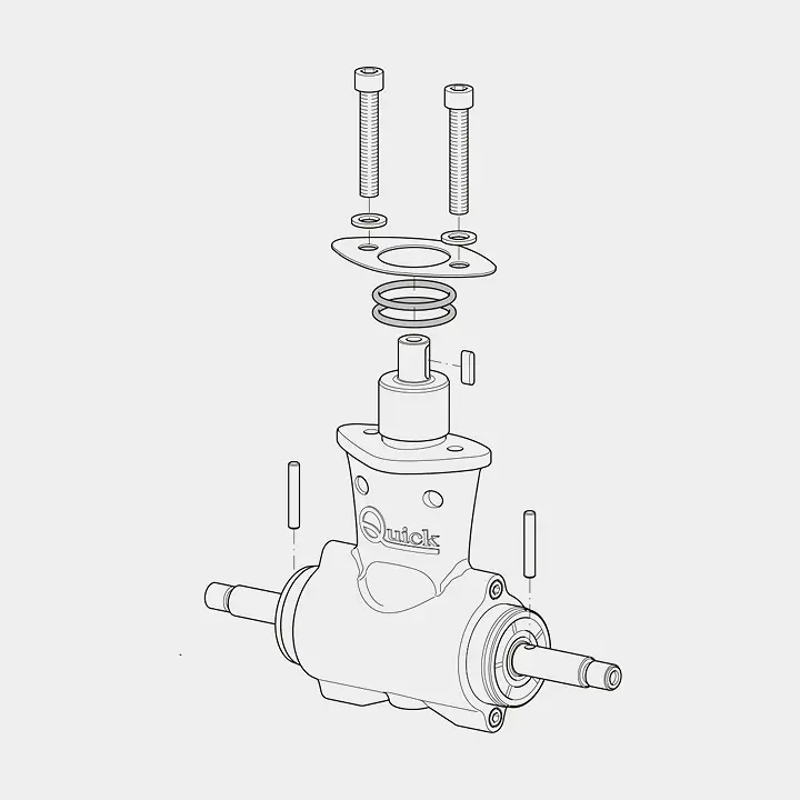 Boîtier d’engrenage pour propulseur d’étrave Quick, compatible BTQ185 DP Prix Promo