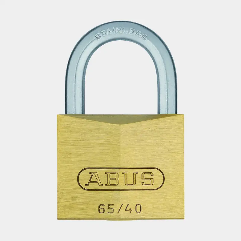 Cadenas ABUS 65IB/40, classe 1, avec anse en acier inoxydable, Ø6.5 mm, laiton Nouvelle Collection