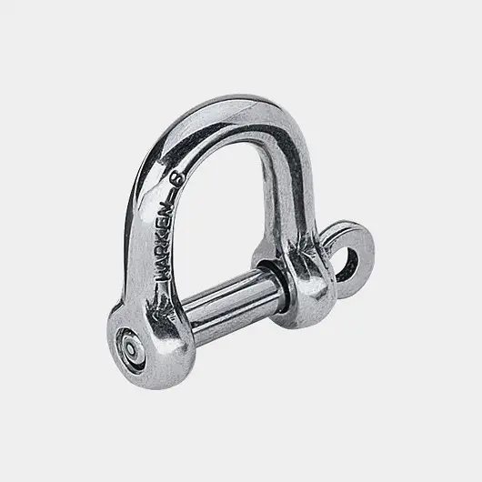 Haute Qualité Manille droite Harken High Resistance, Ø10 mm, 32 mm, acier inoxydable 17-4PH, avec axe à vis papillon fileté