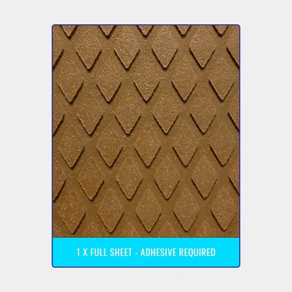 Tapis antidérapant / antidérapant bateau Treadmaster Anti-Slip Diamond Pattern Fawn, 1200 x 900 x 3 mm Populaire