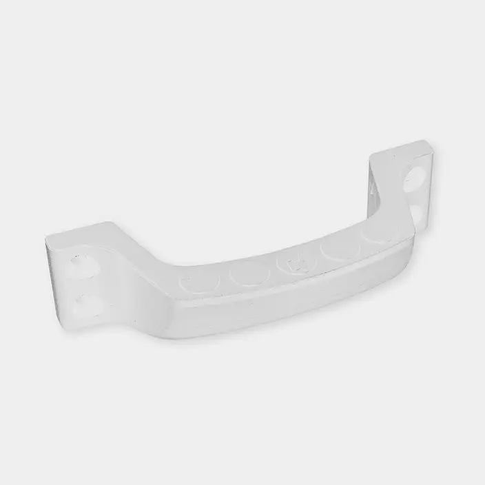 Bon Marché Poignée / marchepied bateau Roca, profil carré avec extrémité perpendiculaire, pour vis, plastique, 165 mm, blanc