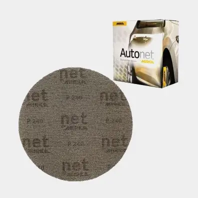 Disques abrasifs Mirka Autonet, Ø77 mm Grip, P80, pack de 50 Expédition Rapide