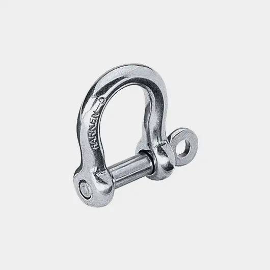 Manille lyre Harken 5mm Shallow Bow Shackle, Ø5 mm, 17 mm, en acier inoxydable, avec vis papillon filetée Top Vente