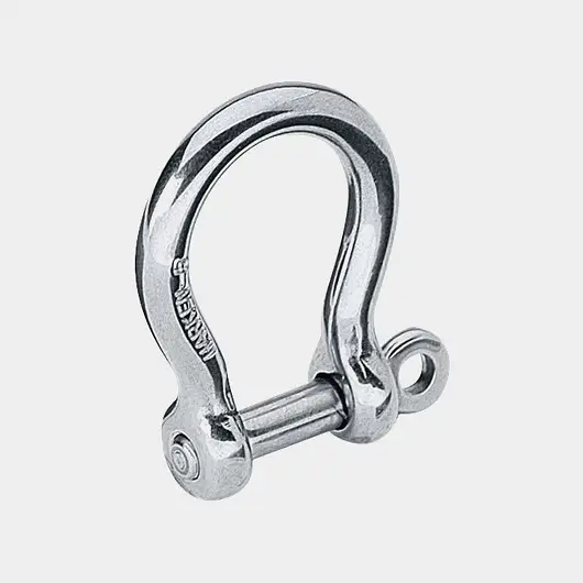 Manille lyre Harken 6mm Bow Shackle, Ø6 mm, 27 mm, en acier inoxydable, avec vis papillon filetée Solde