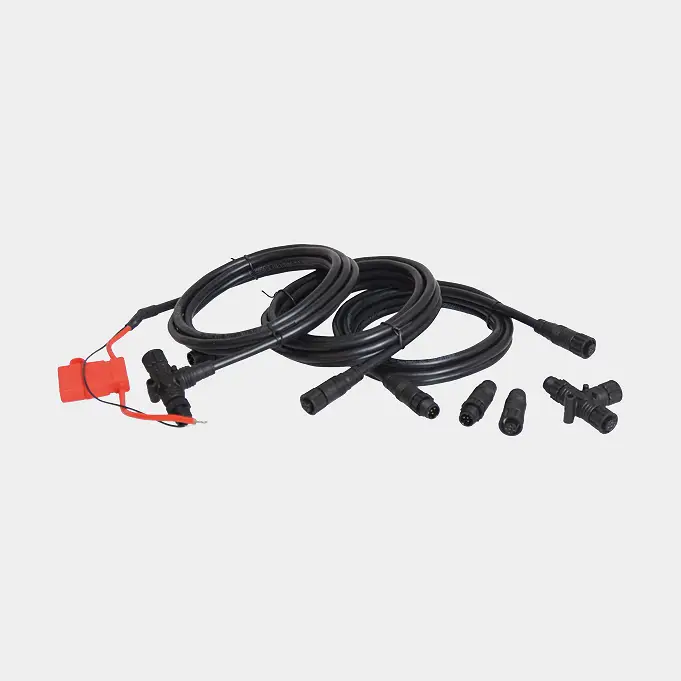 Kit de démarrage NMEA 2000 1852 Marine + 1 câble d’alimentation avec connecteur en T (2 mètres) + 2 câbles NMEA 2000 (2 mètres) + 1 connecteur en T + 2 terminateurs Nouvel Arrivage