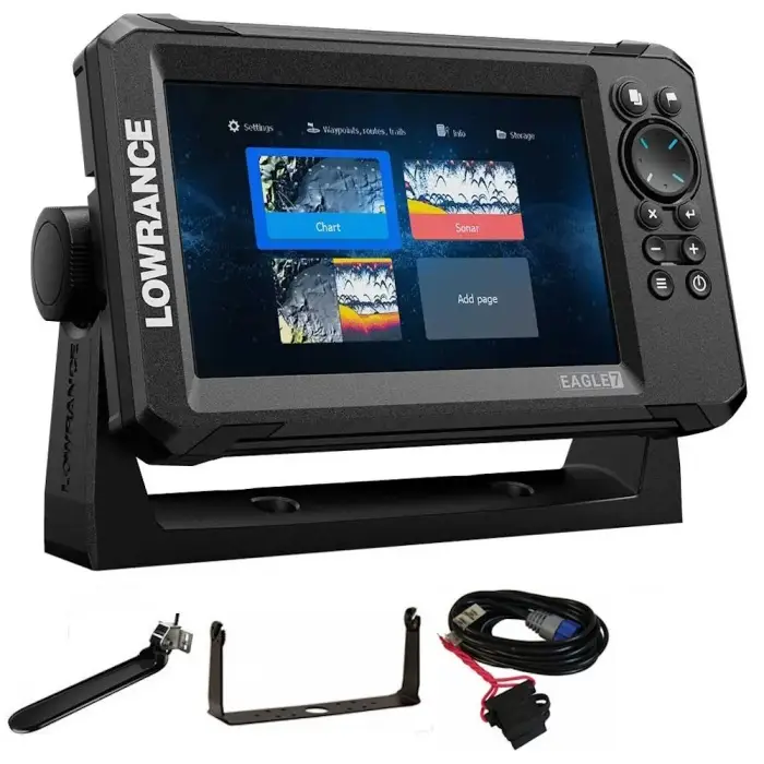 Marque Sondeur GPS Lowrance Eagle 7 CHIRP HDI + Sonde 83/200/455/800 KHz