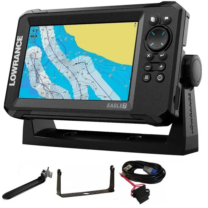 Populaire Sondeur GPS Lowrance Eagle 7 CHIRP HDI + Sonde 50/200/455/800 KHz