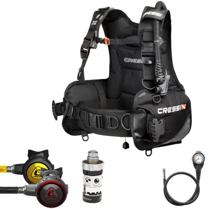 Pack plongée Cressi Solid Plus Scuba Set Paiement Sécurisé