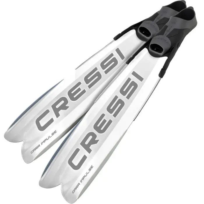 Palmes apnée Cressi Gara Turbo Impulse - White Populaire