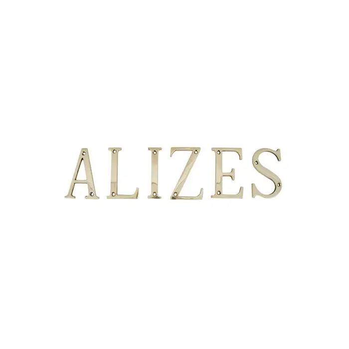 Petit Prix Lettres pleines Décomarine 100% laiton