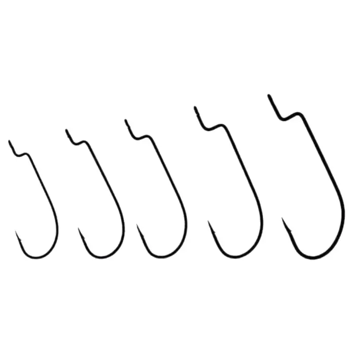 Commande En Gros Hameçons Texan Owner Offset Worm Noirs 5102