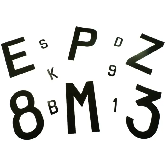 Commander Vite Lettres adhésives Euromarine Plasticolor blanche 40mm