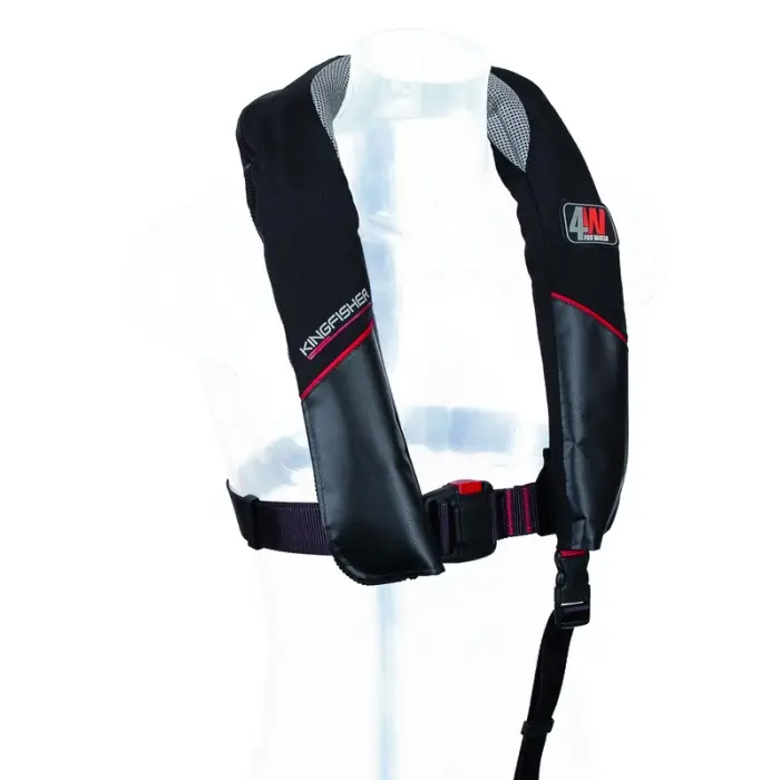 Gilet gonflable 4Water Kingfisher 150N automatique noir Vente Directe