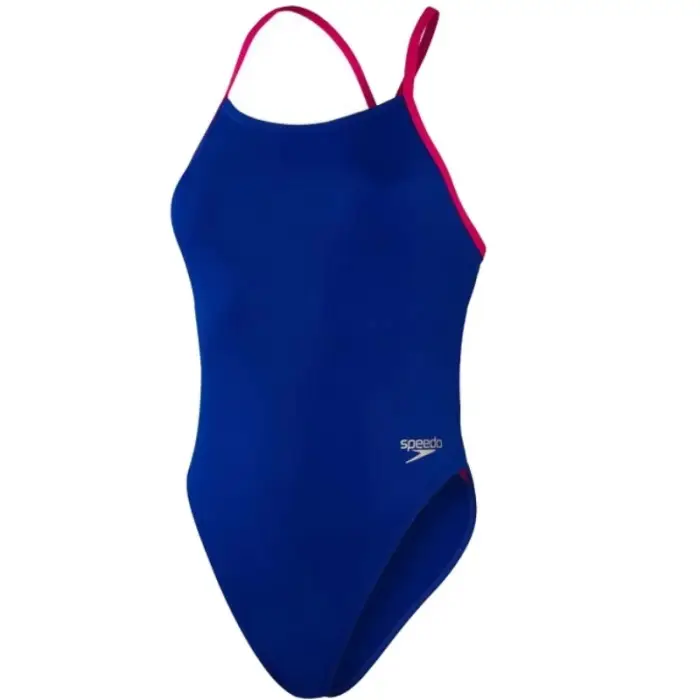 Nouvel Arrivage Maillot de bain Solid Tie-Back Speedo Bleu