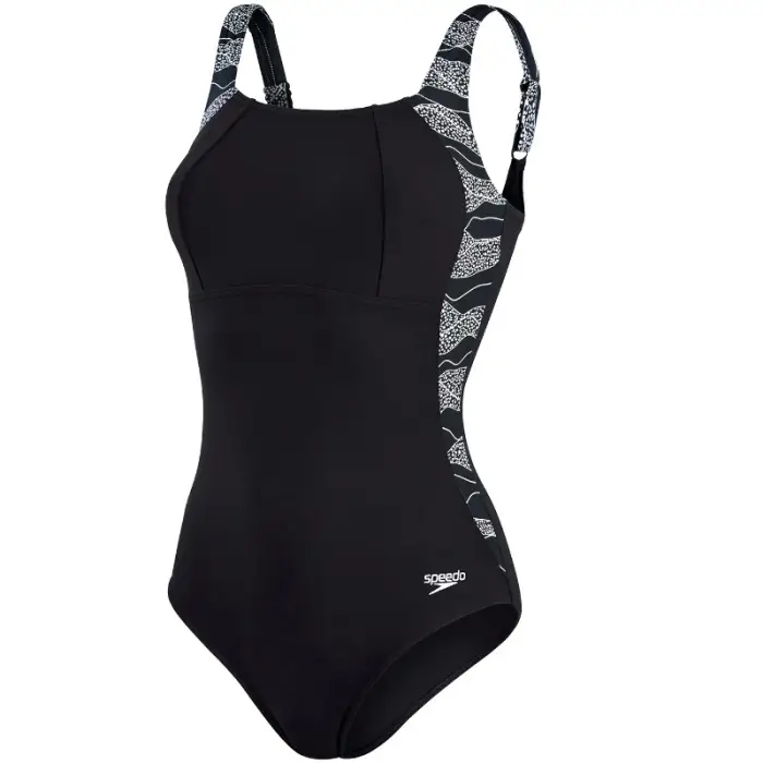 Remise Maillot de bainLunaLustre Printed Shaping Speedo Black/White
