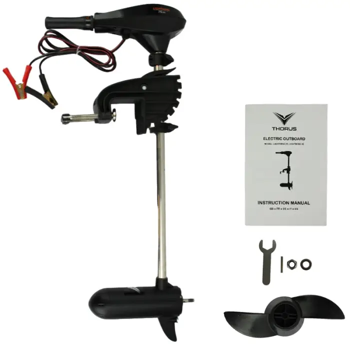 Moteur électrique bateau 12V Thorus Lightning 25 LBS Expédition Rapide