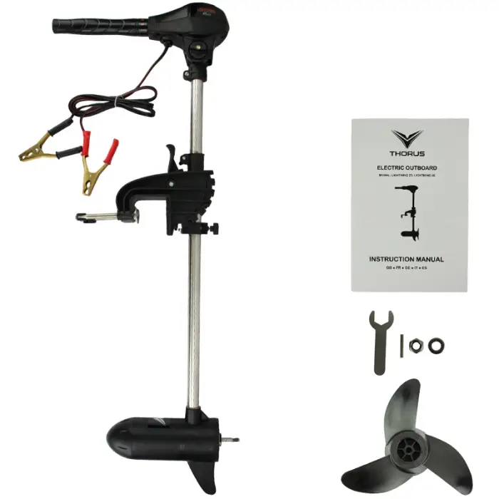 Moteur électrique bateau 12V Thorus Lightning DT 45 LBS Prix Réduit