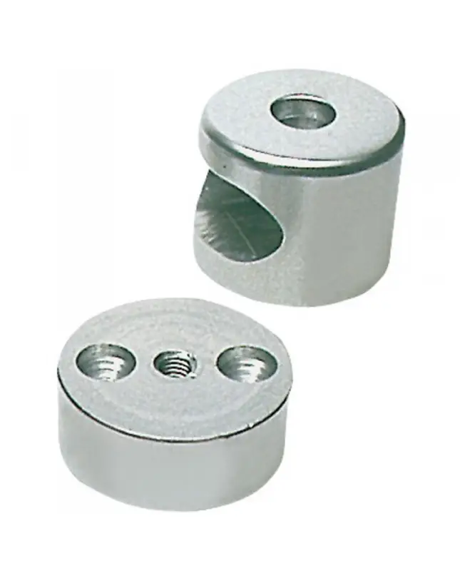 Prix Promo Main-courante terminal oval aluminium